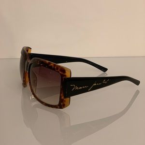 Marc Jacobs Brown Rectangle Frame Sunglasses
